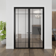 Plaid Double Door